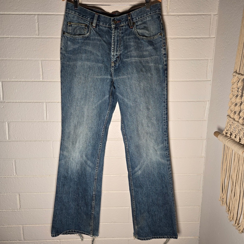 Indigo Palms Bootcut Jeans Mens 36x35 Denim Tommy 100% Cotton Western Fade